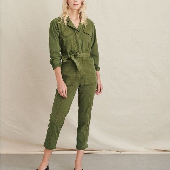 Alex Mill Pants - ALEX MILL Washed Twill Expedition Jumpsuit - Army
Olive